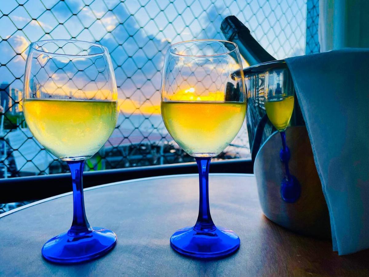 Flat Luxuoso Alto Padrao Frente Mar Com 2 Suites No Iate Plaza Fortaleza  Buitenkant foto