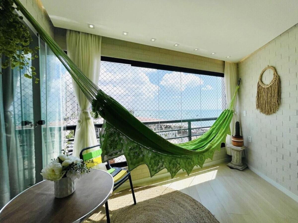 Flat Luxuoso Alto Padrao Frente Mar Com 2 Suites No Iate Plaza Fortaleza  Buitenkant foto