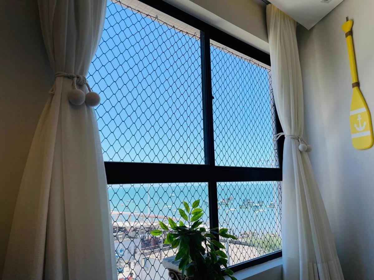 Flat Luxuoso Alto Padrao Frente Mar Com 2 Suites No Iate Plaza Fortaleza  Buitenkant foto