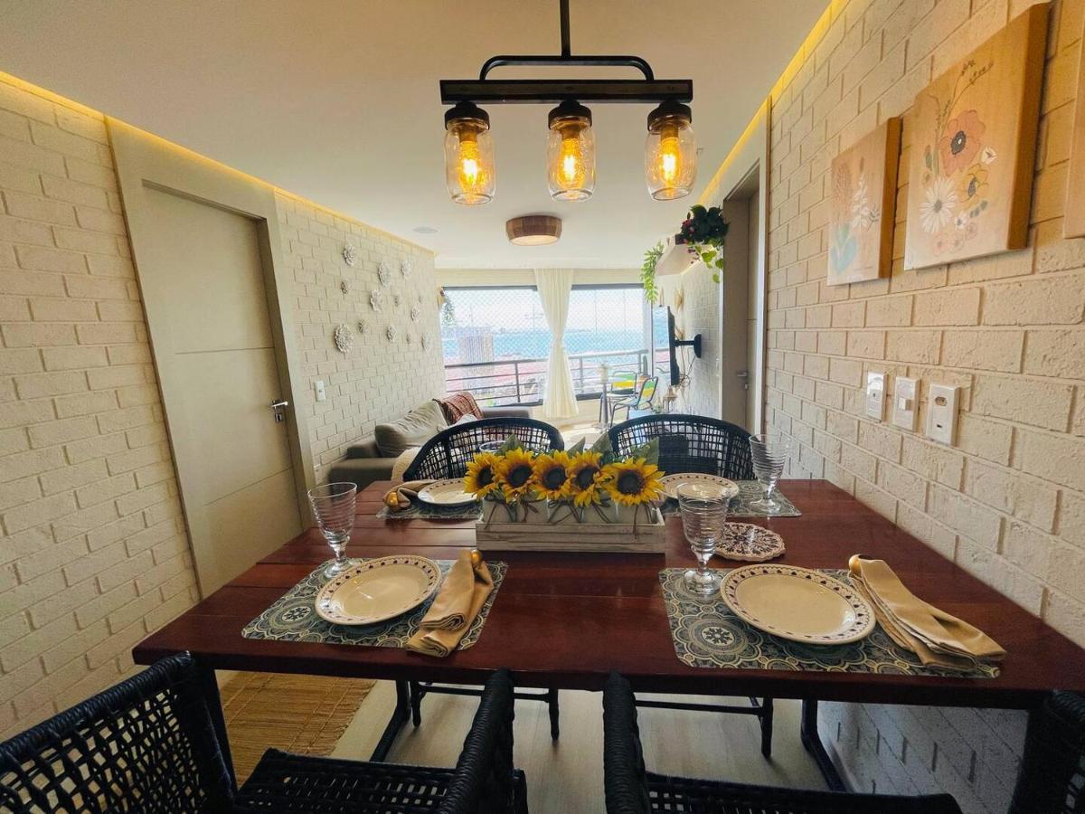 Flat Luxuoso Alto Padrao Frente Mar Com 2 Suites No Iate Plaza Fortaleza  Buitenkant foto
