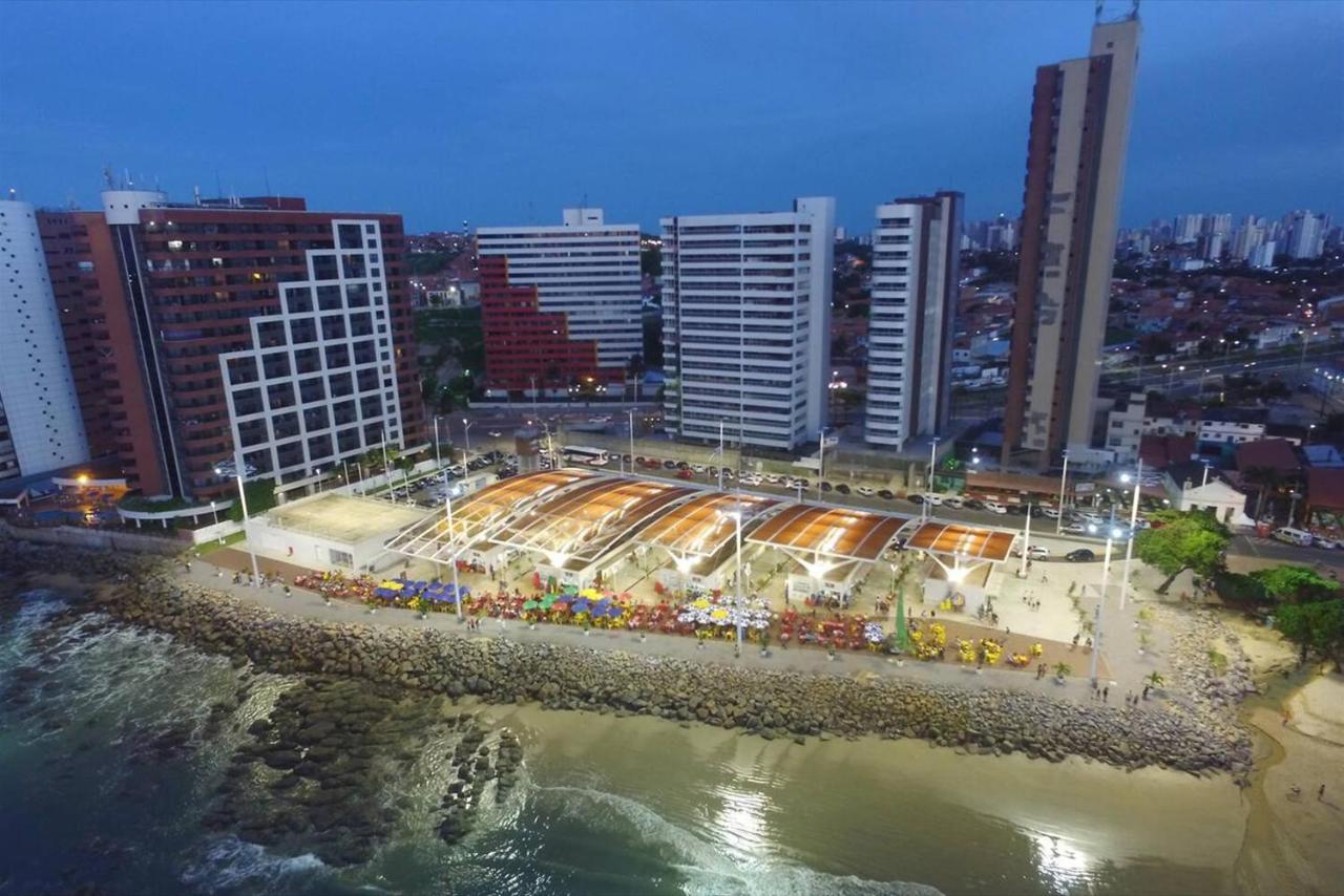 Flat Luxuoso Alto Padrao Frente Mar Com 2 Suites No Iate Plaza Fortaleza  Buitenkant foto